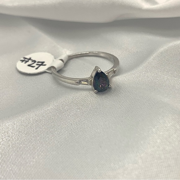 Sterling silver multicolored ring - Picture 2 of 6